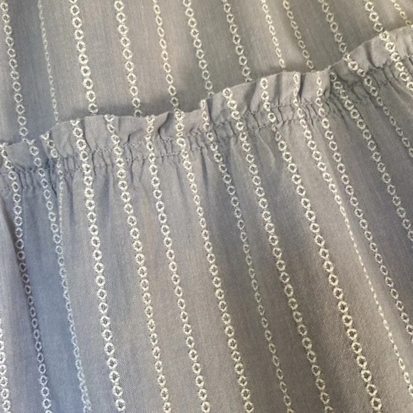 Madewell Striped Pull-On Ruffle Tiered Maxi Skirt - Picture 5 of 5